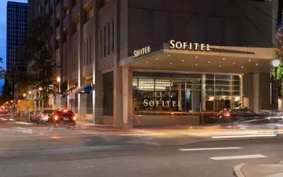 Hotel exterior at Sofitel Philadelphia At Rittenhouse Square.
