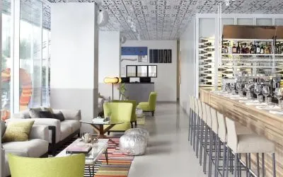 Hotel bar at Mendeli Street Hotel.