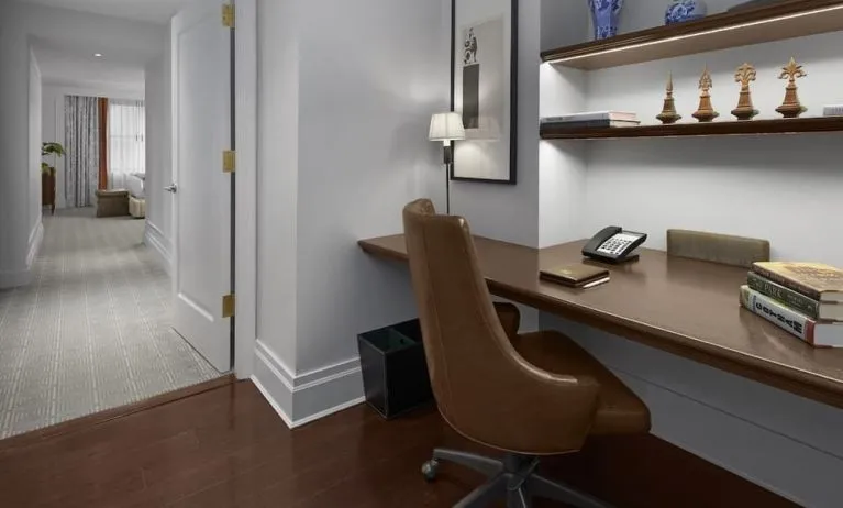 Work desk at InterContinental New York Barclay.