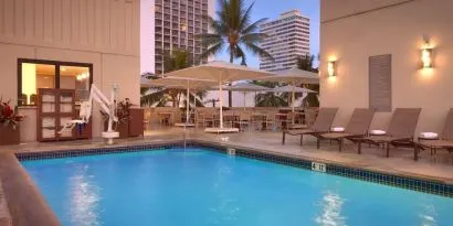 Outdoor pool at Hyatt Place Waikiki Beach.