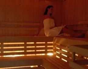 Spa and sauna at Hilton Manchester Deansgate.