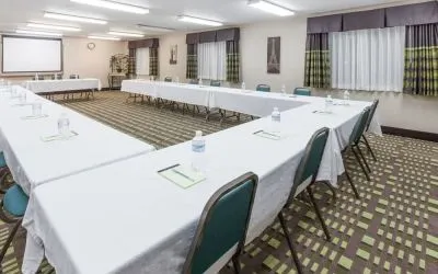 Professional meeting room at Super 8 Bedford DFW Airport West.  