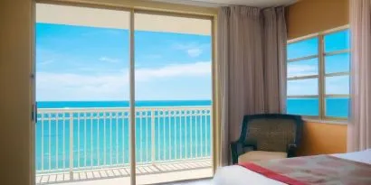 Day use room with sea view at Ramada Plaza Marco Polo Beach Resort.