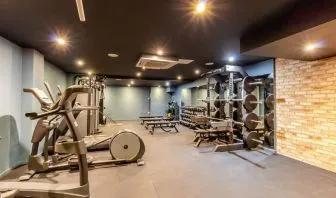 Fitness center available at The Wesley Euston Hotel.