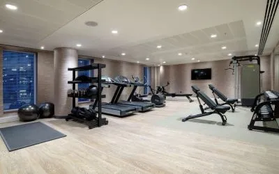 Fitness center available at Hilton Garden Inn London Heathrow Terminals 2 And 3.  