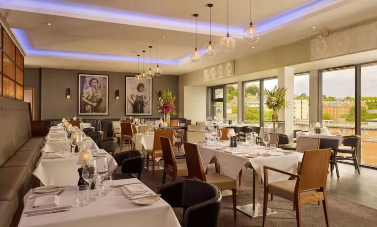 Dining area at DoubleTree By Hilton Lincoln.