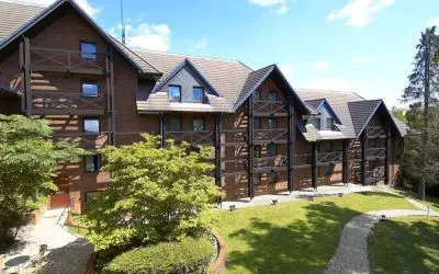 Hotel exterior at DoubleTree By Hilton Southampton.
