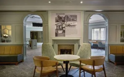 Dining seat at DoubleTree By Hilton Southampton.