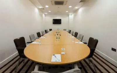 Professional meeting room at Hampton By Hilton London Gatwick Airport.