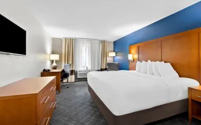 Romantic king suite at Comfort Inn & Suites Nashville.