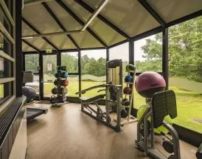 Fitness center available at Hilton Cobham. 