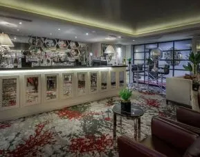 Hotel bar at DoubleTree by Hilton London Greenwich. 
