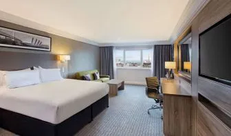 Spacious day use room with work desk at Doubletree by Hilton Glasgow Central.