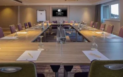 Professional meeting room at Doubletree by Hilton Glasgow Central.