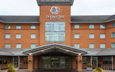 Hotel exterior at Doubletree by Hilton Glasgow Strathclyde.
