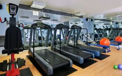 Fitness center available at DoubleTree by Hilton Swindon.  