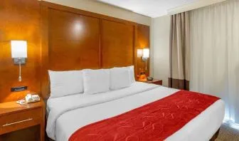 Romantic king room at Comfort Suites Oakbrook Terrace.