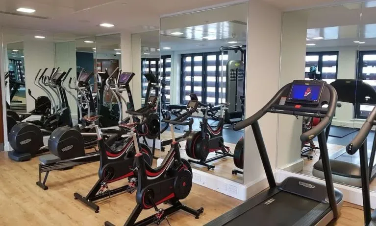 Fitness center available at DoubleTree By Hilton Leeds City Centre.