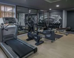 Fitness center available at DoubleTree By Hilton Stratford-upon-Avon.