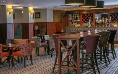 Hotel bar at DoubleTree By Hilton Stratford-upon-Avon.