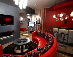 Cozy lounge area at Victoria Court Suites.