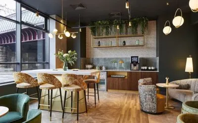 Executive lounge at Leonardo Royal Hotel Glasgow.