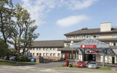 Hotel exterior at Leonardo Hotel Edinburgh Murrayfield.
