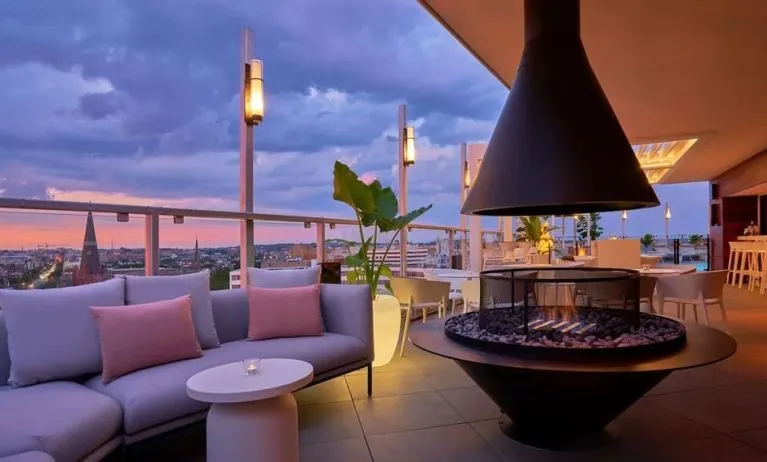 Hotel rooftop at Hotel Zena Washington DC.