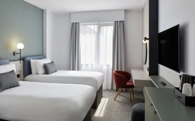 Two bed day use room at Leonardo Hotel Dublin Parnell Street.