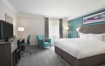 King bed at Leonardo Hotel East Midland Airport.