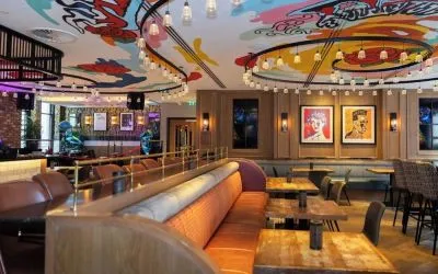 Hotel dining room at NYX Dublin Christchurch.