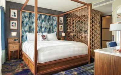 Romantic day use room with work desk at NYX Dublin Christchurch.
