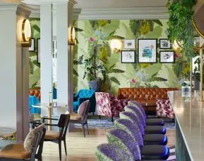 More seats available around hotel bar at Leonardo Hotel Southampton Grand Harbour.