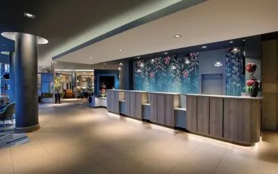 Hotel lobby and lounge at Leonardo Hotel Swindon.