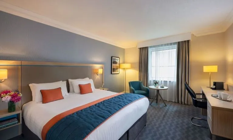 Day use room with work desk at Leonardo Royal Hotel Brighton Waterfront.