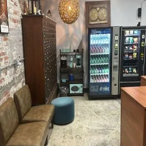 Vending machine and ATM available at Tribeca Hotel FiDi.