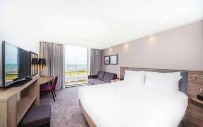 Day use room with work desk and sofa at Hampton By Hilton Blackpool.