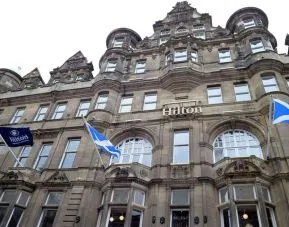 Hotel exterior at Hilton Edinburgh Carlton.