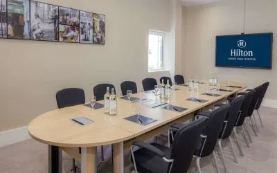 Professional meeting room at Hilton London Angel Islington.