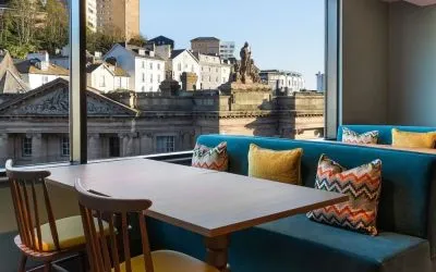 Dining area with a view at Hampton By Hilton Torquay.