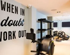 Fitness center available at Hampton By Hilton London Park Royal.