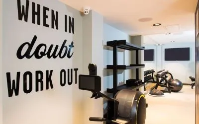 Fitness center available at Hampton By Hilton London Park Royal.