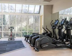 Fully equipped fitness center at the Hilton Birmingham Metropole.