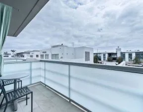 Balcony view from day use room at Shade Hotel Manhattan Beach.