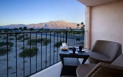 View from the balcony of day use room at Aqua Soleil Hotel & Mineral Water Spa.