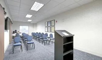 Professional meeting room at Holiday Inn Express & Suites Airport-Calgary.