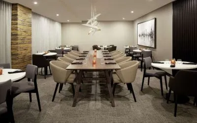 Restaurant area at DoubleTree By Hilton Montreal Airport.
