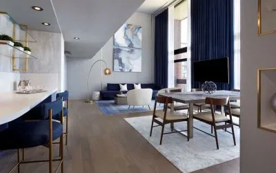Day use delux suite with living room at Hilton Mississauga Meadowvale.
