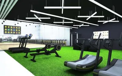 Fully equipped fitness center at Hilton Mississauga Meadowvale.
