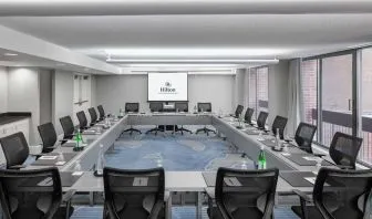 Professional meeting room at Hilton Mississauga Meadowvale.